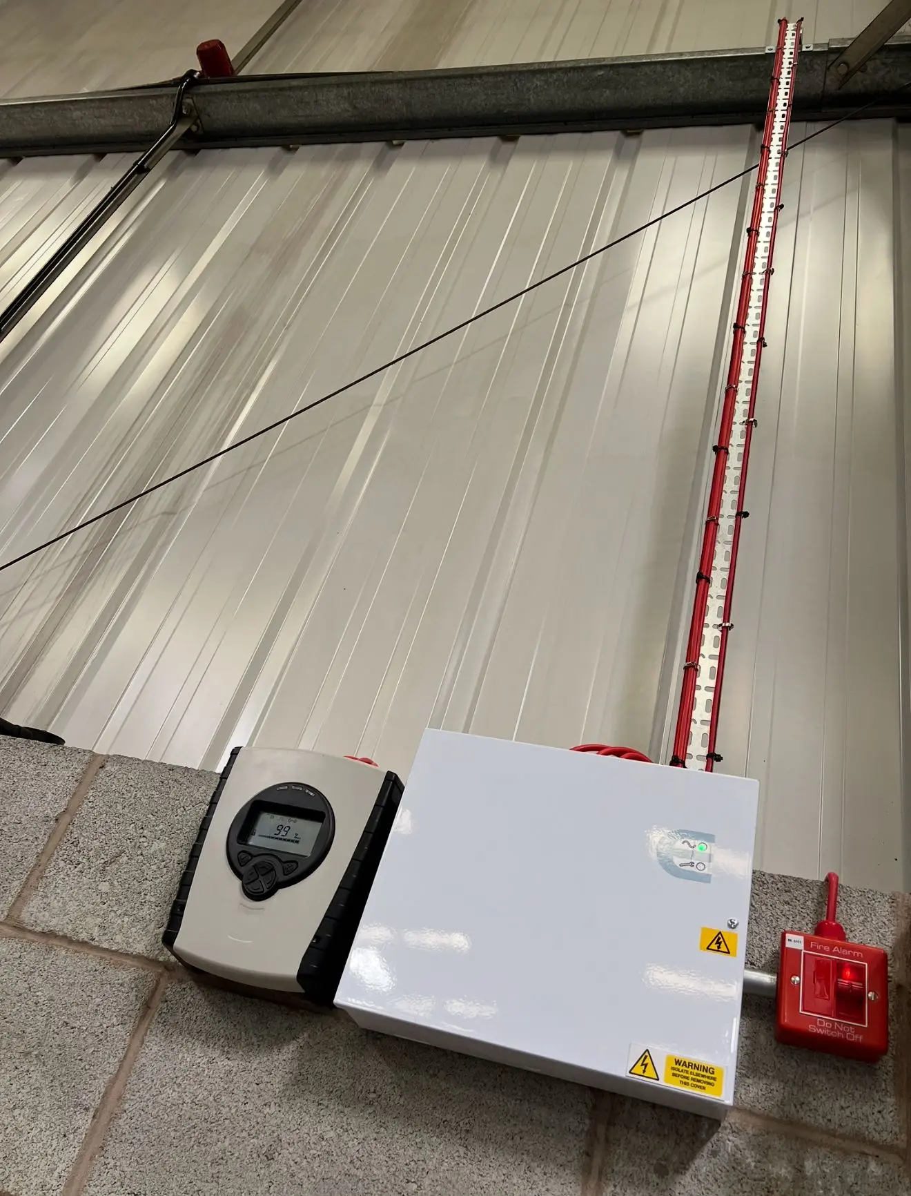 Warehouse fire protection installation